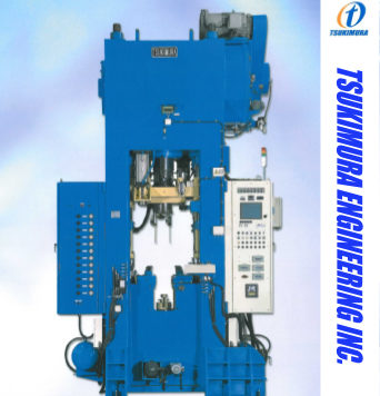 Powder compacting press